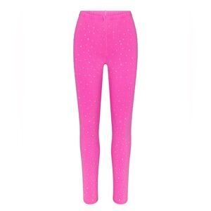 Skims Pink Rhinestone Leggings
